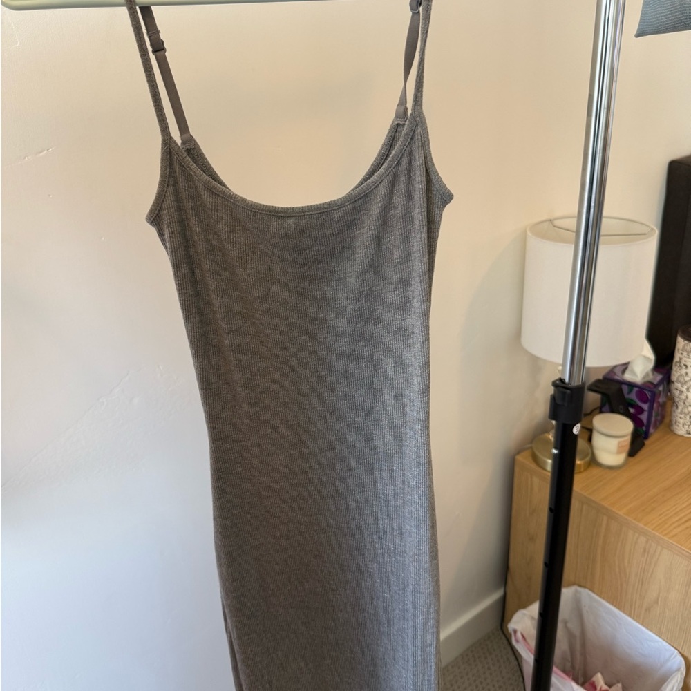 SKIMS Gray Maxi Dress
